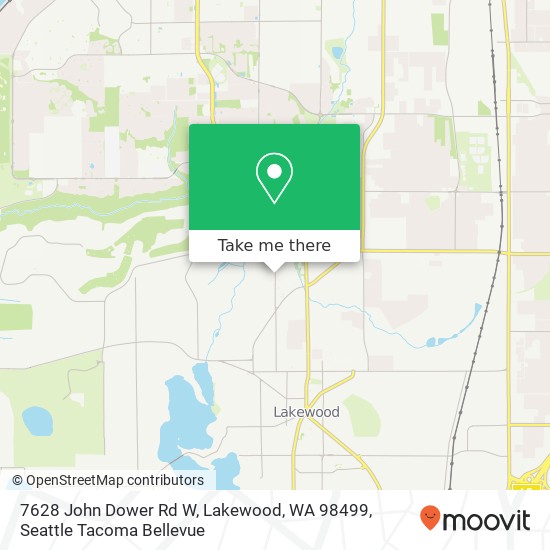 7628 John Dower Rd W, Lakewood, WA 98499 map