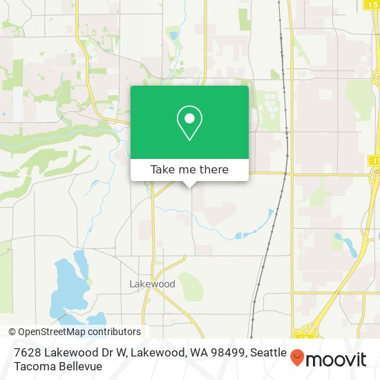 7628 Lakewood Dr W, Lakewood, WA 98499 map