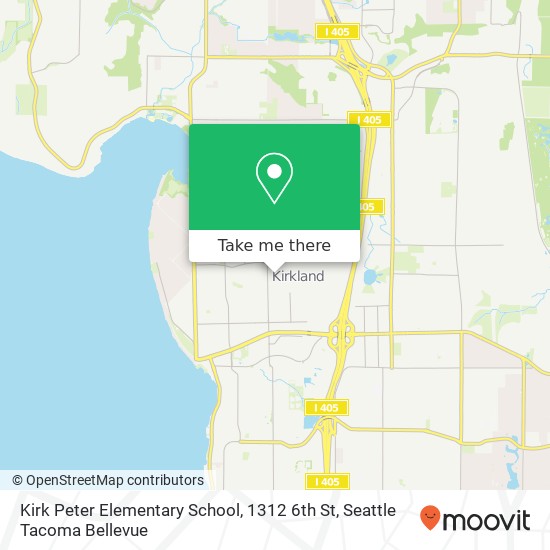 Mapa de Kirk Peter Elementary School, 1312 6th St