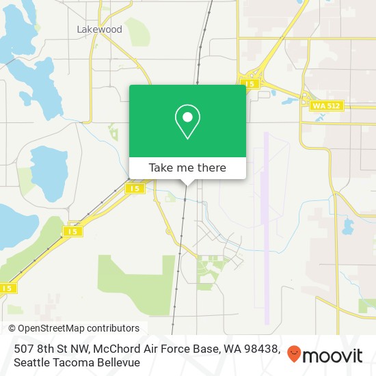 507 8th St NW, McChord Air Force Base, WA 98438 map