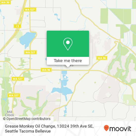 Mapa de Grease Monkey Oil Change, 13024 39th Ave SE