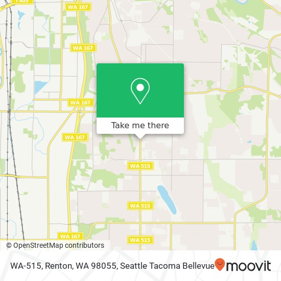Mapa de WA-515, Renton, WA 98055