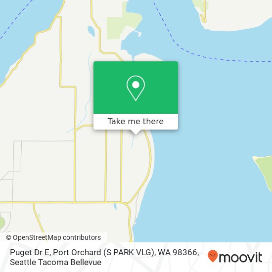 Puget Dr E, Port Orchard (S PARK VLG), WA 98366 map