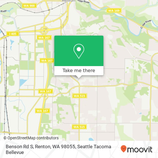 Benson Rd S, Renton, WA 98055 map