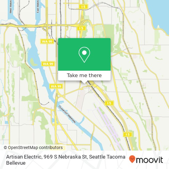 Mapa de Artisan Electric, 969 S Nebraska St