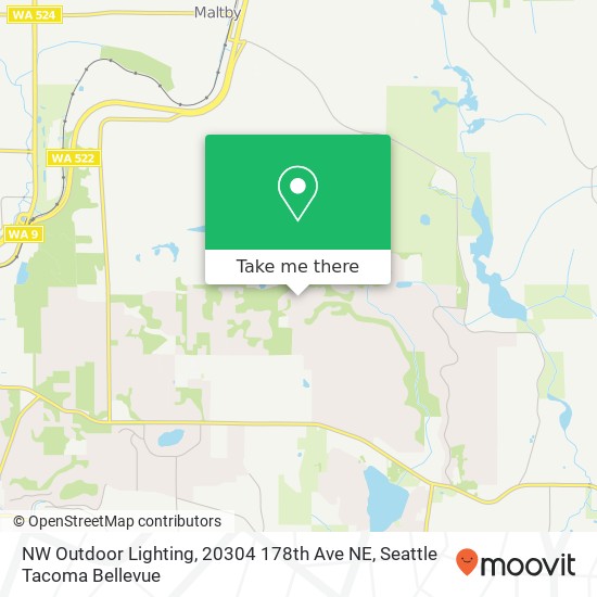 NW Outdoor Lighting, 20304 178th Ave NE map