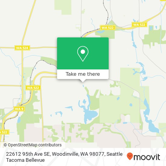 Mapa de 22612 95th Ave SE, Woodinville, WA 98077