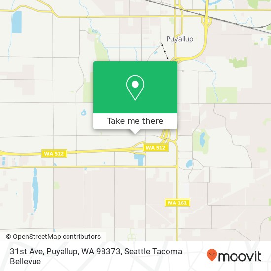 Mapa de 31st Ave, Puyallup, WA 98373