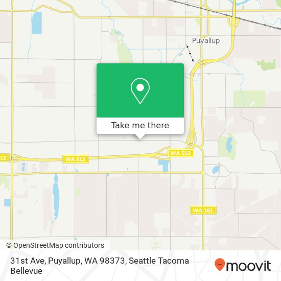 Mapa de 31st Ave, Puyallup, WA 98373