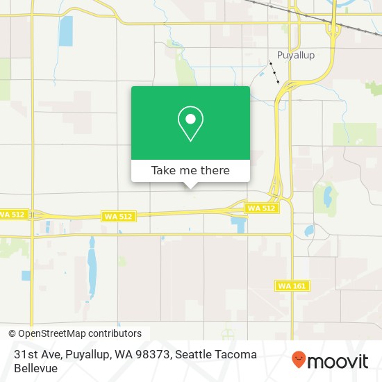 Mapa de 31st Ave, Puyallup, WA 98373