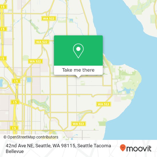 Mapa de 42nd Ave NE, Seattle, WA 98115