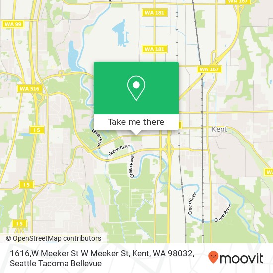 1616,W Meeker St W Meeker St, Kent, WA 98032 map