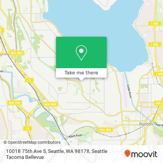 10018 75th Ave S, Seattle, WA 98178 map