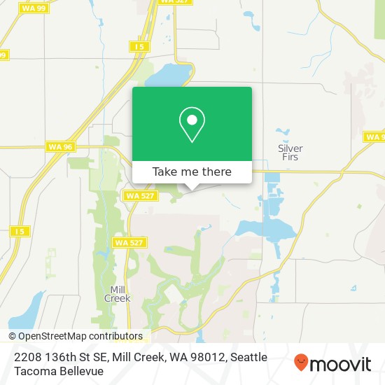 2208 136th St SE, Mill Creek, WA 98012 map