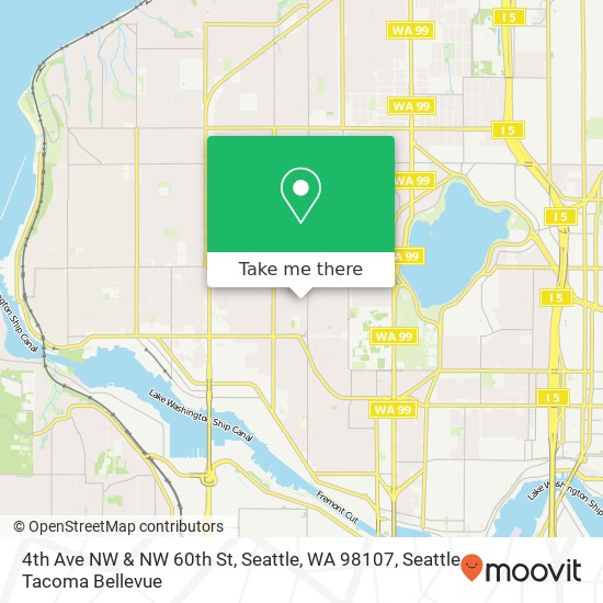 4th Ave NW & NW 60th St, Seattle, WA 98107 map