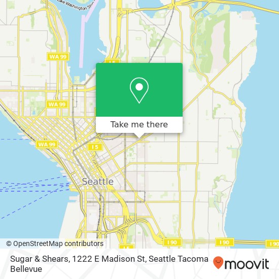 Mapa de Sugar & Shears, 1222 E Madison St