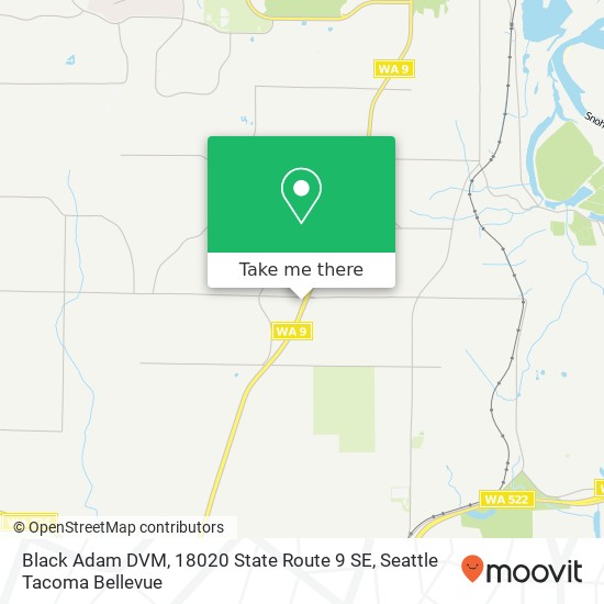 Black Adam DVM, 18020 State Route 9 SE map