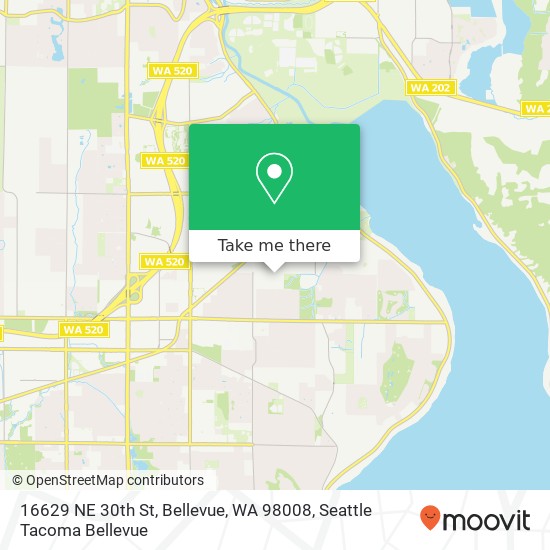 16629 NE 30th St, Bellevue, WA 98008 map