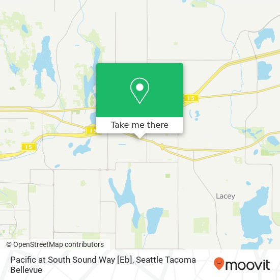 Mapa de Pacific at South Sound Way [Eb]