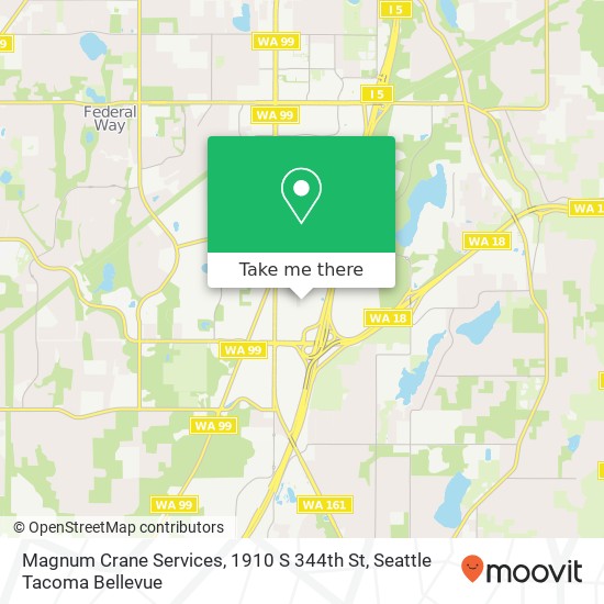 Magnum Crane Services, 1910 S 344th St map