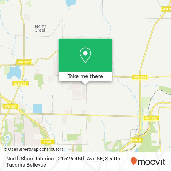 North Shore Interiors, 21526 45th Ave SE map