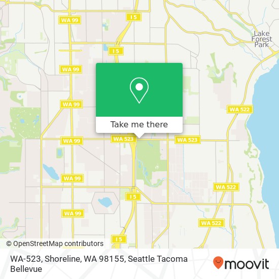 Mapa de WA-523, Shoreline, WA 98155