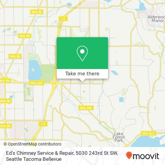 Mapa de Ed's Chimney Service & Repair, 5030 243rd St SW