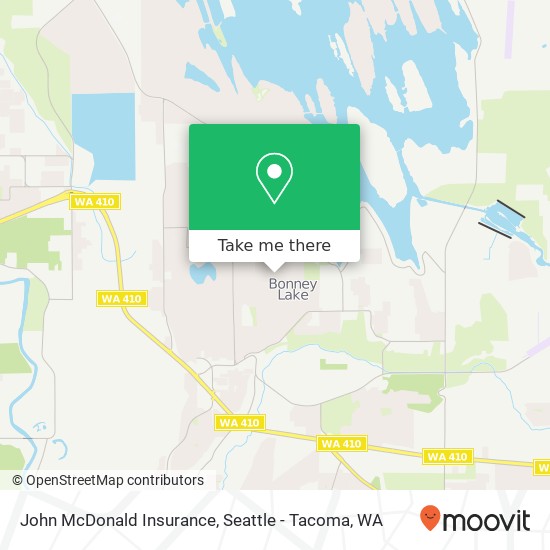 John McDonald Insurance, 7512 192nd Ave E map