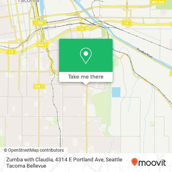 Mapa de Zumba with Claudia, 4314 E Portland Ave