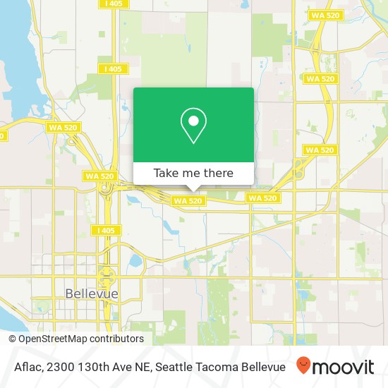 Mapa de Aflac, 2300 130th Ave NE