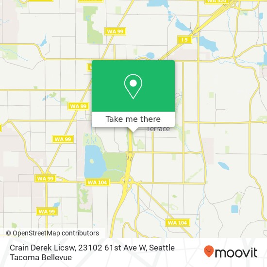 Crain Derek Licsw, 23102 61st Ave W map