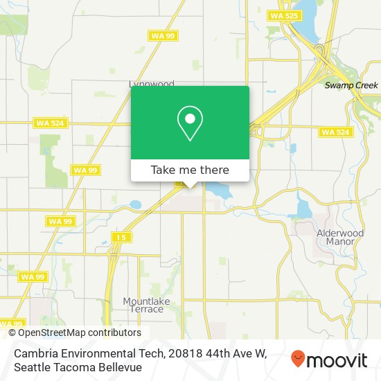 Cambria Environmental Tech, 20818 44th Ave W map