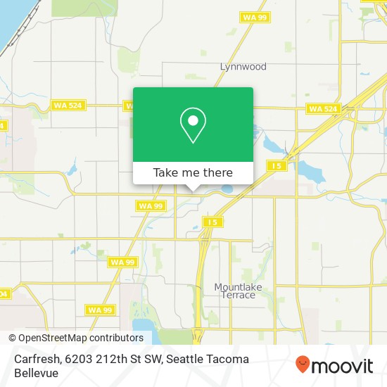 Mapa de Carfresh, 6203 212th St SW