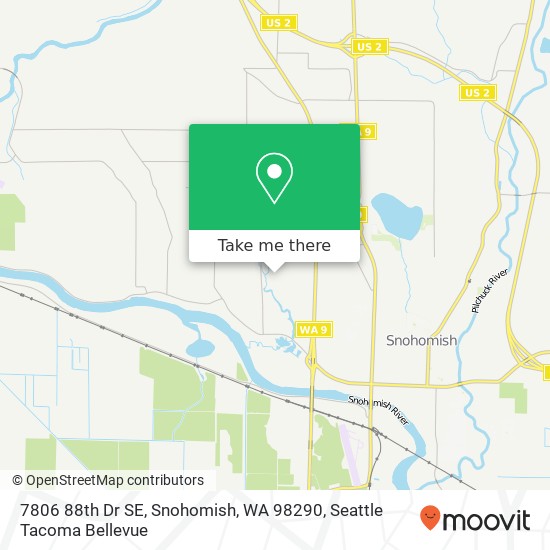 Mapa de 7806 88th Dr SE, Snohomish, WA 98290