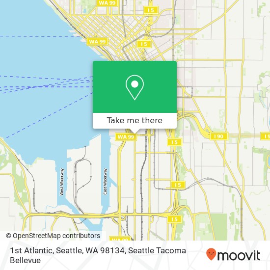 Mapa de 1st Atlantic, Seattle, WA 98134
