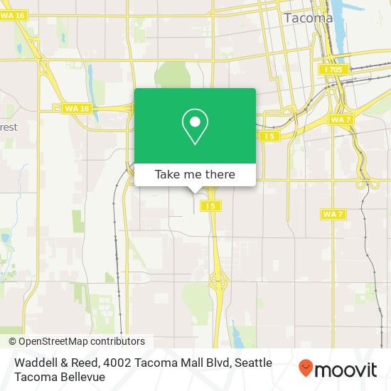 Waddell & Reed, 4002 Tacoma Mall Blvd map