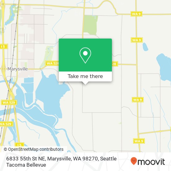 Mapa de 6833 55th St NE, Marysville, WA 98270