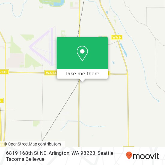 Mapa de 6819 168th St NE, Arlington, WA 98223