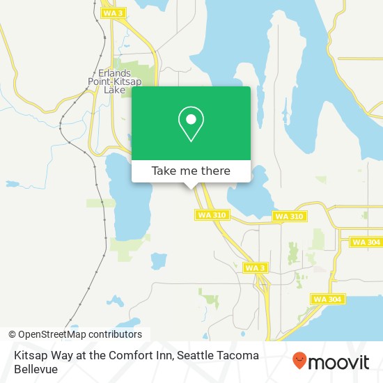 Kitsap Way at the Comfort Inn map