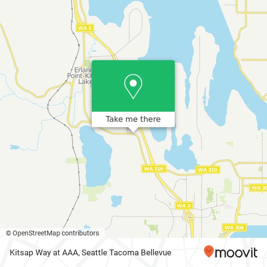 Kitsap Way at AAA map