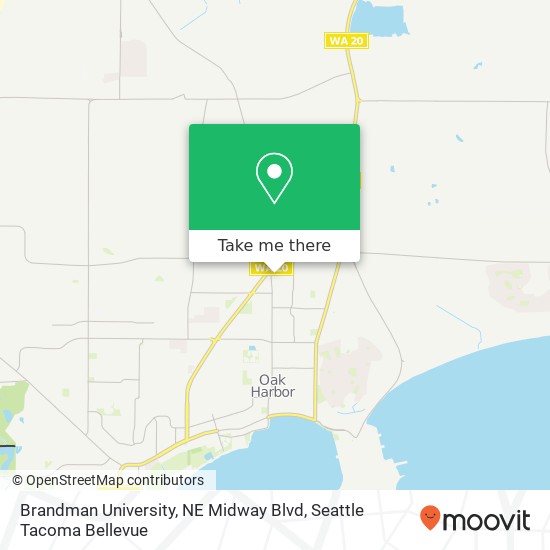 Brandman University, NE Midway Blvd map