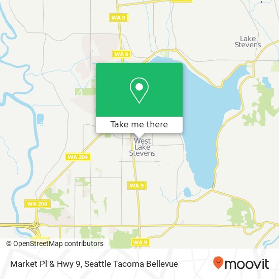 Market Pl & Hwy 9 map