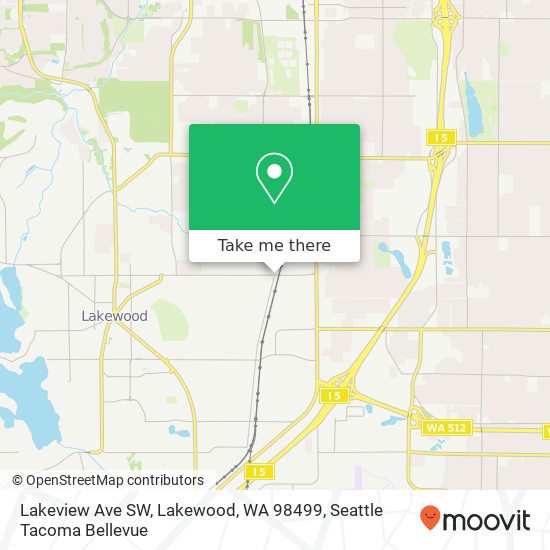 Lakeview Ave SW, Lakewood, WA 98499 map