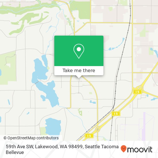 59th Ave SW, Lakewood, WA 98499 map