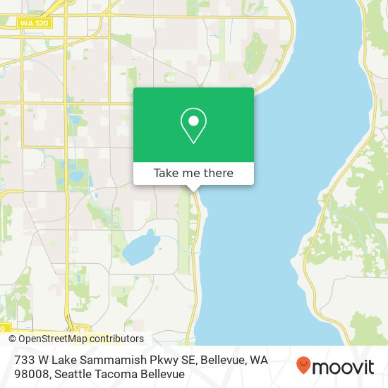 733 W Lake Sammamish Pkwy SE, Bellevue, WA 98008 map