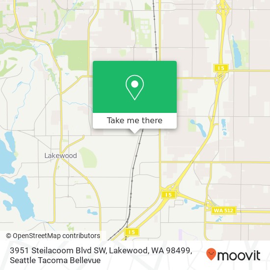 3951 Steilacoom Blvd SW, Lakewood, WA 98499 map