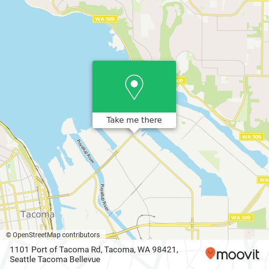 1101 Port of Tacoma Rd, Tacoma, WA 98421 map