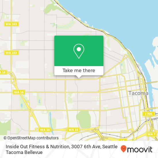 Mapa de Inside Out Fitness & Nutrition, 3007 6th Ave