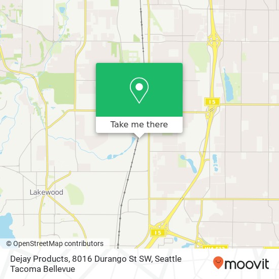 Mapa de Dejay Products, 8016 Durango St SW