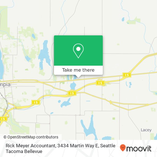Mapa de Rick Meyer Accountant, 3434 Martin Way E